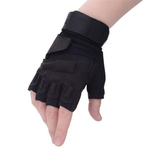 Outdoor Army Gloves Wholesale Black military tactical gloves half finger gloves slip resistant gloves climbing gym 1