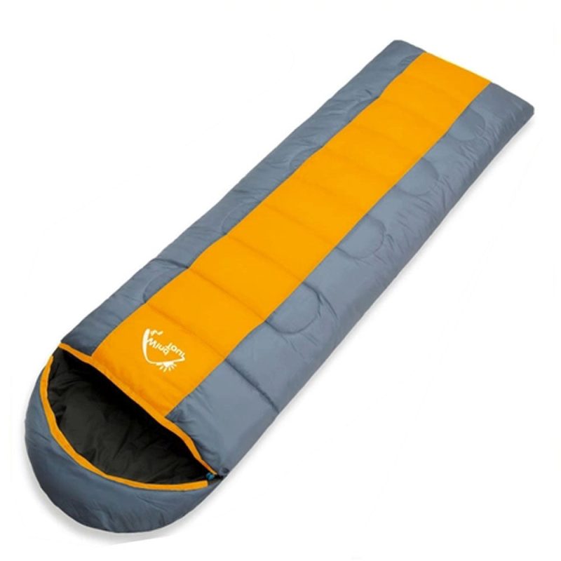 Quality Wind Tour Thermal Adult Sleeping Bag Autumn Winter Envelope Hooded Outdoor Travel Camping Water Resistant 1